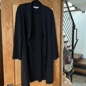 The Cashmere Project- black open front sweater size Medium